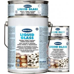 Mercola Liquid Glass Ρητίνη Υγρού Γυαλιού 2 Συστατικών 3000gr