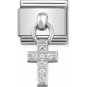 Nomination Composable Classic Link Ασήμι 925 Κρεμαστός Σταυρός με Ζιργκόν Nomination Composable Classic Link Ασήμι 925 Κρεμαστός Σταυρός με Ζιργκόν