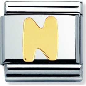 Nomination Composable Classic Link Χρυσό 18Κ με το γράμμα N