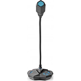 Nedis Desktop Gaming Microphone USB Black/Blue με Σύνδεση USB Nedis Desktop Gaming Microphone USB Black/Blue με Σύνδεση USB