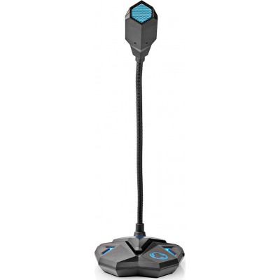 Nedis Desktop Gaming Microphone USB Black/Blue με Σύνδεση USB