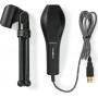 Nedis Wired Microphone Dual Condenser With Tripod USB Black με Σύνδεση USB