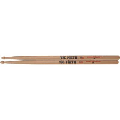 Vic Firth Hickory Μπαγκέτες Ντραμς American Classic με Σχήμα Μύτης DropΚωδικός: 5B 