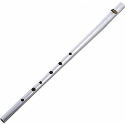 Clarke Tinwhistle Ιρλανδική Μεταλλική Φλογέρα Original D Μπαρόκ Ασημί