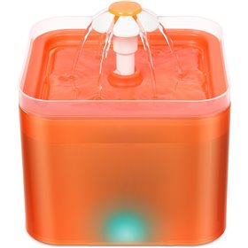 Pet Interest Pet Water Flower Αυτόματη Ποτίστρα Συντριβάνι Γάτας Πορτοκαλί 2000ml