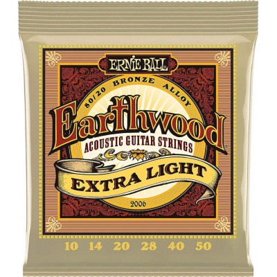 Ernie Ball Extra Light Earthwood 80/20 Bronze 10-50Κωδικός: P02006 