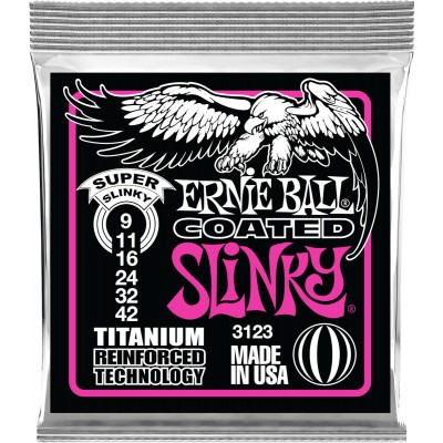 Ernie Ball Super Slinky Coated Titanium RPS 9-42Κωδικός: P03123 