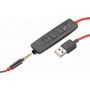 Plantronics Blackwire C3215 On Ear Multimedia Ακουστικά με μικροφωνο και σύνδεση 3.5mm Jack / USB-A