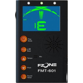 FZone Χρωματικό Κουρδιστήρι / Μετρονόμος FMT-601 σε Μαύρο Χρώμα