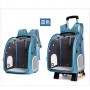 Glee Blue Trolley 33x27x42cm Τσάντα Πλάτης-Τρόλεϊ Μεταφοράς