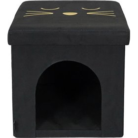 The Home Deco Factory Home Deco Factory Σπιτάκι Γάτας σε Μαύρο χρώμα 38x38x38cm The Home Deco Factory Home Deco Factory Σπιτάκι Γάτας σε Μαύρο χρώμα 38x38x38cm