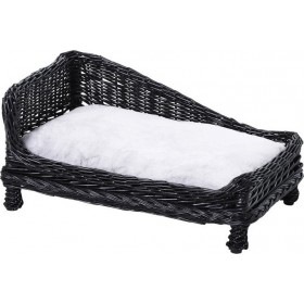 Pawhut Πλεκτό Κρεβάτι Γάτας Μαύρο 69x42x33cm Pawhut Πλεκτό Κρεβάτι Γάτας Μαύρο 69x42x33cm