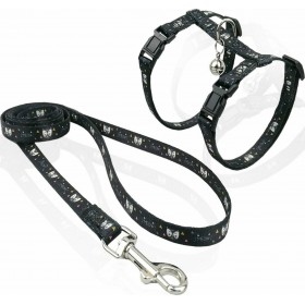 Pet Interest Meow Σετ Σαμαράκι και Οδηγός Γάτας M Black