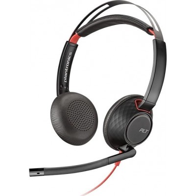 Plantronics Blackwire 5220 On Ear Multimedia Ακουστικά με μικροφωνο και σύνδεση USB-A