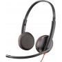 Plantronics Blackwire 3225 On Ear Multimedia Ακουστικά με μικροφωνο και σύνδεση 3.5mm Jack / USB-A