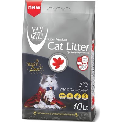 Van Cat Grey Odor Control Άμμος Γάτας Clumping 9kg 10lt