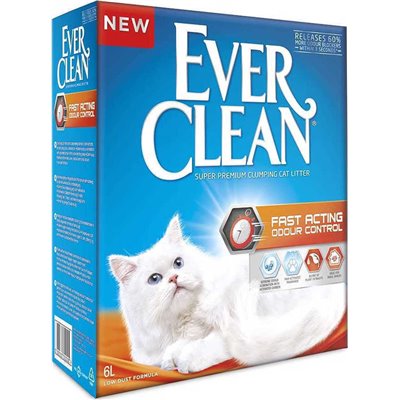 Ever Clean Fast Acting Odour Control Άμμος Γάτας Clumping 6lt