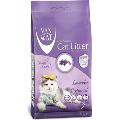 Van Cat Perfumed Άμμος Γάτας Λεβάντα Ψιλόκοκκη Clumping 5kg