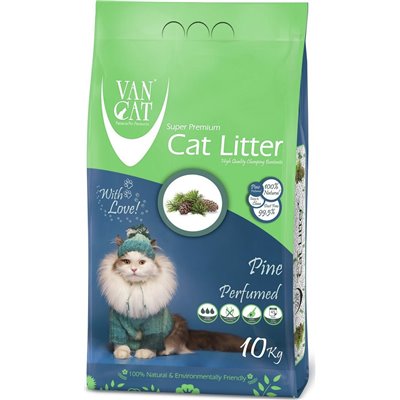 Van Cat Pine Perfumed Άμμος Γάτας Πεύκο Clumping 10kg