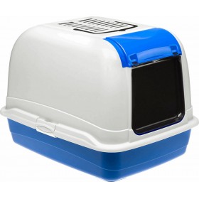 Ferplast Τουαλέτα Γάτας Maxi Bella Κλειστή Μπλε 65.5x50x47cm