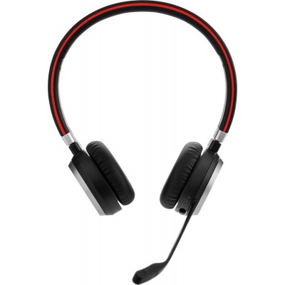 Jabra Evolve 65 MS Stereo Ασύρματα On Ear Multimedia Ακουστικά με μικροφωνο και σύνδεση Bluetooth / USB-A