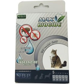 NBP Products Max Biocide Αντιπαρασιτικές Αμπούλες Γάτας 5 τμχ NBP Products Max Biocide Αντιπαρασιτικές Αμπούλες Γάτας 5 τμχ