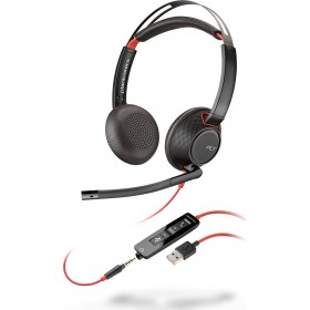 Plantronics Blackwire C5220 On Ear Multimedia Ακουστικά με μικροφωνο και σύνδεση USB-A Plantronics Blackwire C5220 On Ear Multimedia Ακουστικά με μικροφωνο και σύνδεση USB-A