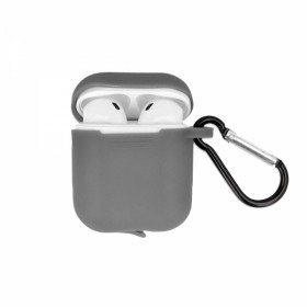 Senso Θήκη Σιλικόνης με Γάντζο σε Γκρι χρώμα για Apple AirPods Senso Θήκη Σιλικόνης με Γάντζο σε Γκρι χρώμα για Apple AirPods