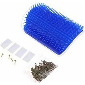 CSF1 Επιτοίχια Γωνιακή Βούρτσα / Ξύστης Γάτας για Αυτοπεριποίηση της Τρίχας / Γούνας Μπλε