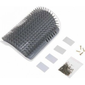 CSF1 Επιτοίχια Γωνιακή Βούρτσα / Ξύστης Γάτας για Αυτοπεριποίηση της Τρίχας / Γούνας Γκρι