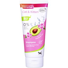 Beaphar Cat Shampoo Organic White/Pink 200ml Beaphar Cat Shampoo Organic White/Pink 200ml