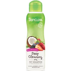 TropiClean Berry +&amp Coconut Deep Cleaning Shampoo 355ml