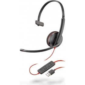 Plantronics Blackwire 3210 On Ear Multimedia Ακουστικά με μικροφωνο και σύνδεση USB-A Plantronics Blackwire 3210 On Ear Multimedia Ακουστικά με μικροφωνο και σύνδεση USB-A