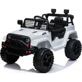 Παιδικό Αυτοκίνητο Τύπου Wrangler Ηλεκτροκίνητο με Τηλεκατεύθυνση Μονοθέσιο 12 Volt Λευκό