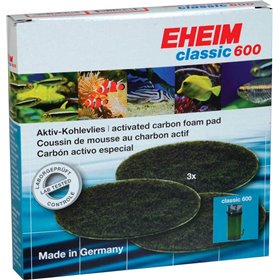 Eheim Σετ 3 Σφουγγάρια Άνθρακα για Φίλτρο Classic 600/2217