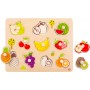 Ξύλινο Παιδικό Puzzle Σφηνώματα Fruits 10pcs για 1+ Ετών Tooky ToysΚωδικός: TY854 