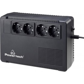 Powertech UPS Line-Interactive 950VA 570W με 4 Schuko Πρίζες