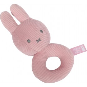 Baby Oliver Yφασμάτινη Κουδουνίστρα Miffy Pink Baby Oliver Yφασμάτινη Κουδουνίστρα Miffy Pink