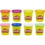 Hasbro Play-Doh 8 Βαζάκια Πλαστελίνης (Δύο Σχέδια) 1τμχ για 2+ Ετών