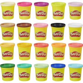 Hasbro Play-Doh 20 Βαζάκια Πλαστελίνης Super Color για 2+ Ετών Hasbro Play-Doh 20 Βαζάκια Πλαστελίνης Super Color για 2+ Ετών