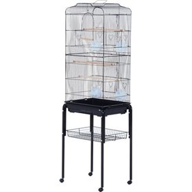 HomCom Κλουβί Παπαγάλου Μεταλλικό 47.5x37x153cm 47.5x37x153cm