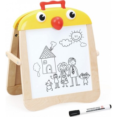 Top Bright Portable Wooden Small Chick Chalkboard Easel