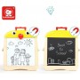 Top Bright Portable Wooden Small Chick Chalkboard Easel