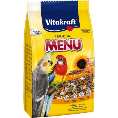 Vitakraft Menu Premium για Μεσαίους Παπαγάλους με Μέλι 1kg