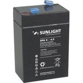 SunLight SPA 6-4.5 Μπαταρία UPS με Χωρητικότητα 4.5Ah και Τάση 6V