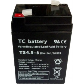 TC Battery TS4.5-6 Μπαταρία UPS με Χωρητικότητα 4.5Ah και Τάση 6V