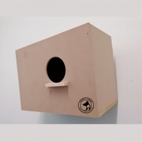 Ξύλινη Φωλιά για Μεσαίους Παπαγάλους Κοκατίλ 28x14x20cm