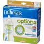 Dr. Brown's Σετ Πλαστικά Μπιμπερό Options+ Wide Neck Κατά των Κολικών με Θηλή Σιλικόνης 270ml για 0+ μηνών 3τμχΚωδικός: WB93600 