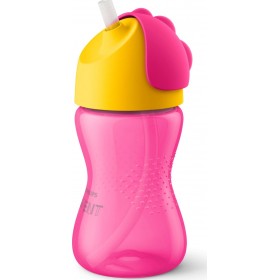 "Philips Παιδικό Ποτηράκι ""Bendy"" από Πλαστικό Ροζ 300ml για 12m+" Philips Παιδικό Ποτηράκι "Bendy" από Πλαστικό Ροζ 300ml για 12m+