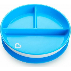 Munchkin Πιάτο Με Βεντούζα Stay Put Μπλε